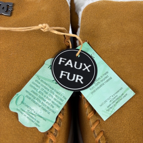 DC Men's Villain 2 SE Slip-on Shoes in a Mid Brown with Faux Fur. Size 10.5 - Picture 5 of 13